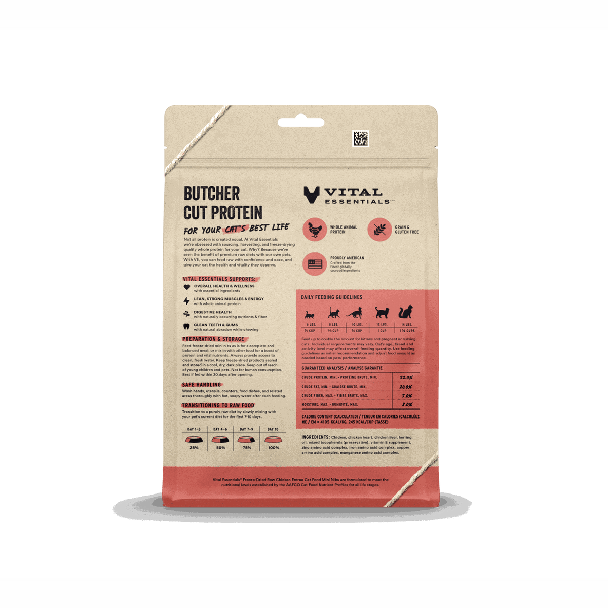 Vital Essentials Freeze-Dried Raw Chicken Cat Food