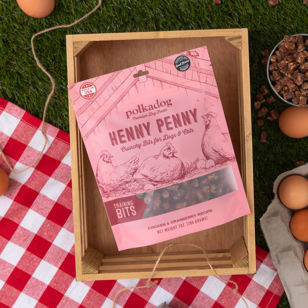 Polkadog Bakery Henny Penny Crunchy Dog &amp; Cat Treats