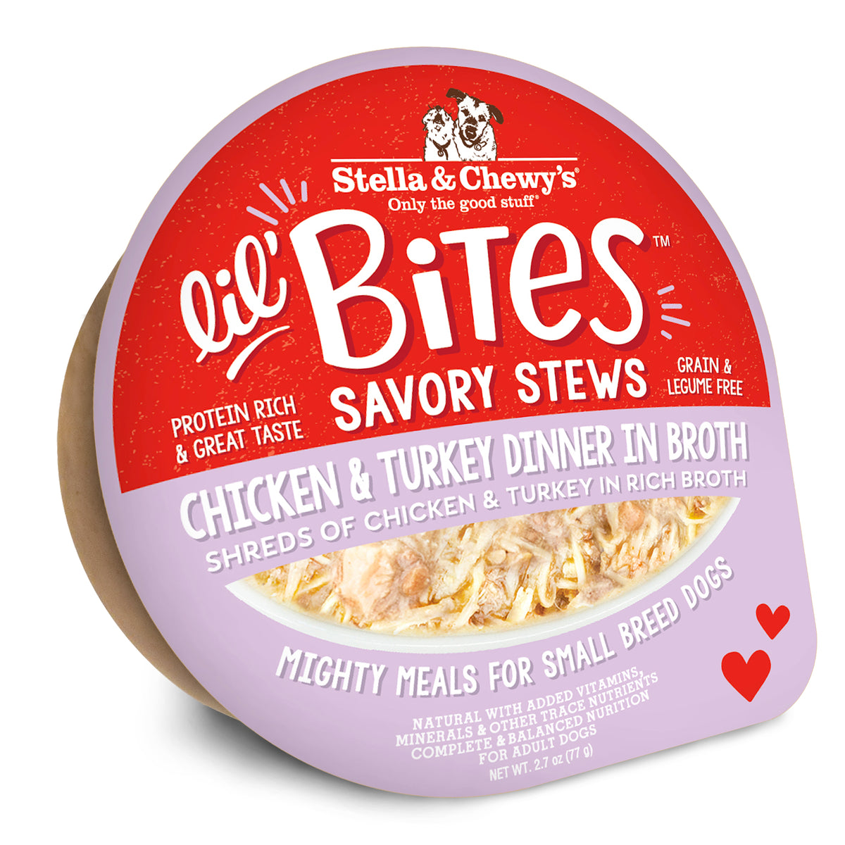 Stella &amp; Chewy&#39;s Lil Bites Savory Stews Chicken &amp; Turkey Dinner in Broth Dog Food