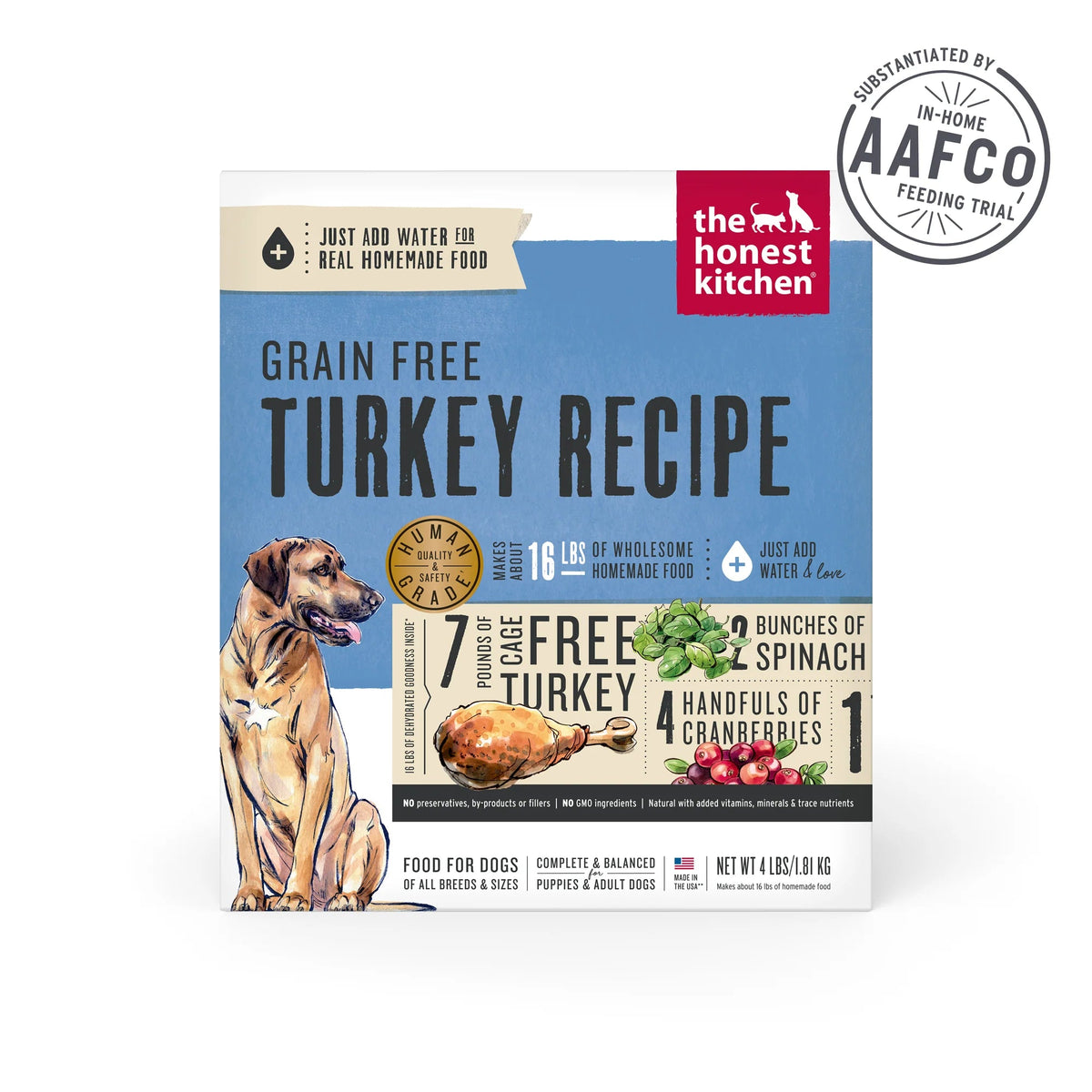 The Honest Kitchen Grain Free Dehydrated Turkey Dog Food