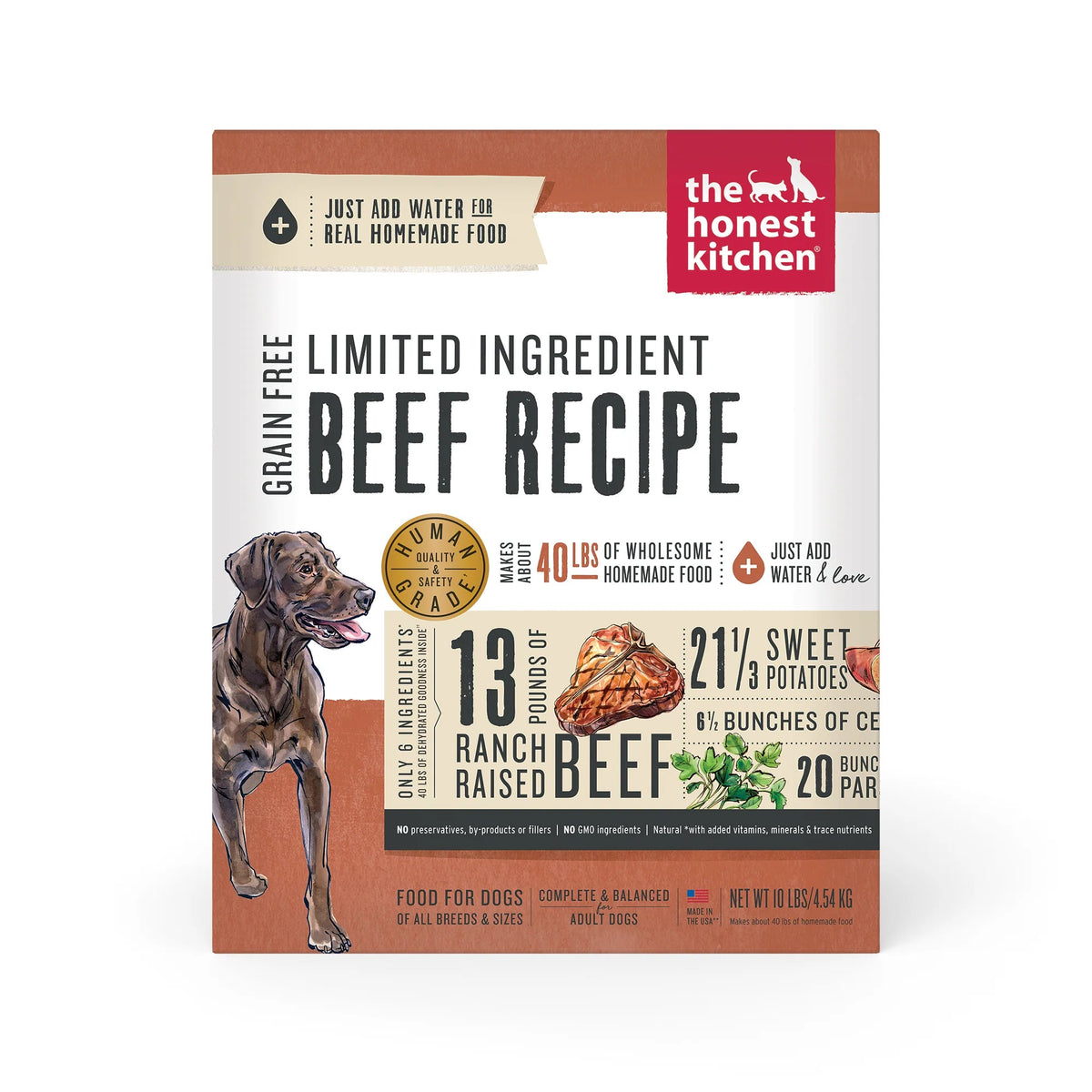 The Honest Kitchen Limited Ingredient Grain Free Dehydrated Beef Dog Food