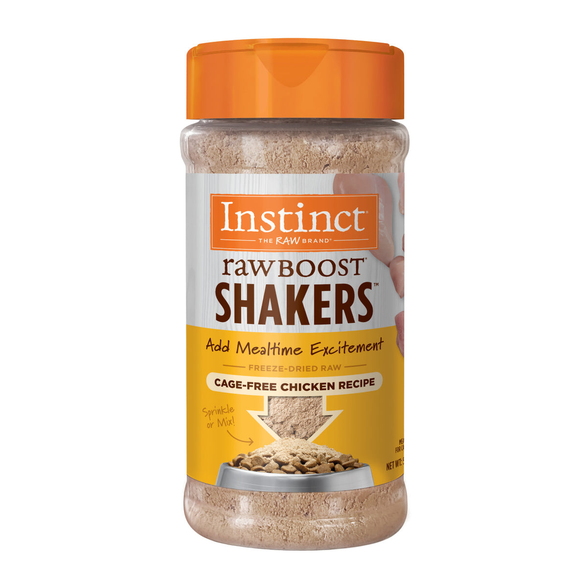 Instinct Freeze-Dried Raw Boost Shakers Grain-Free Chicken Recipe Freeze-Dried Cat Food Topper