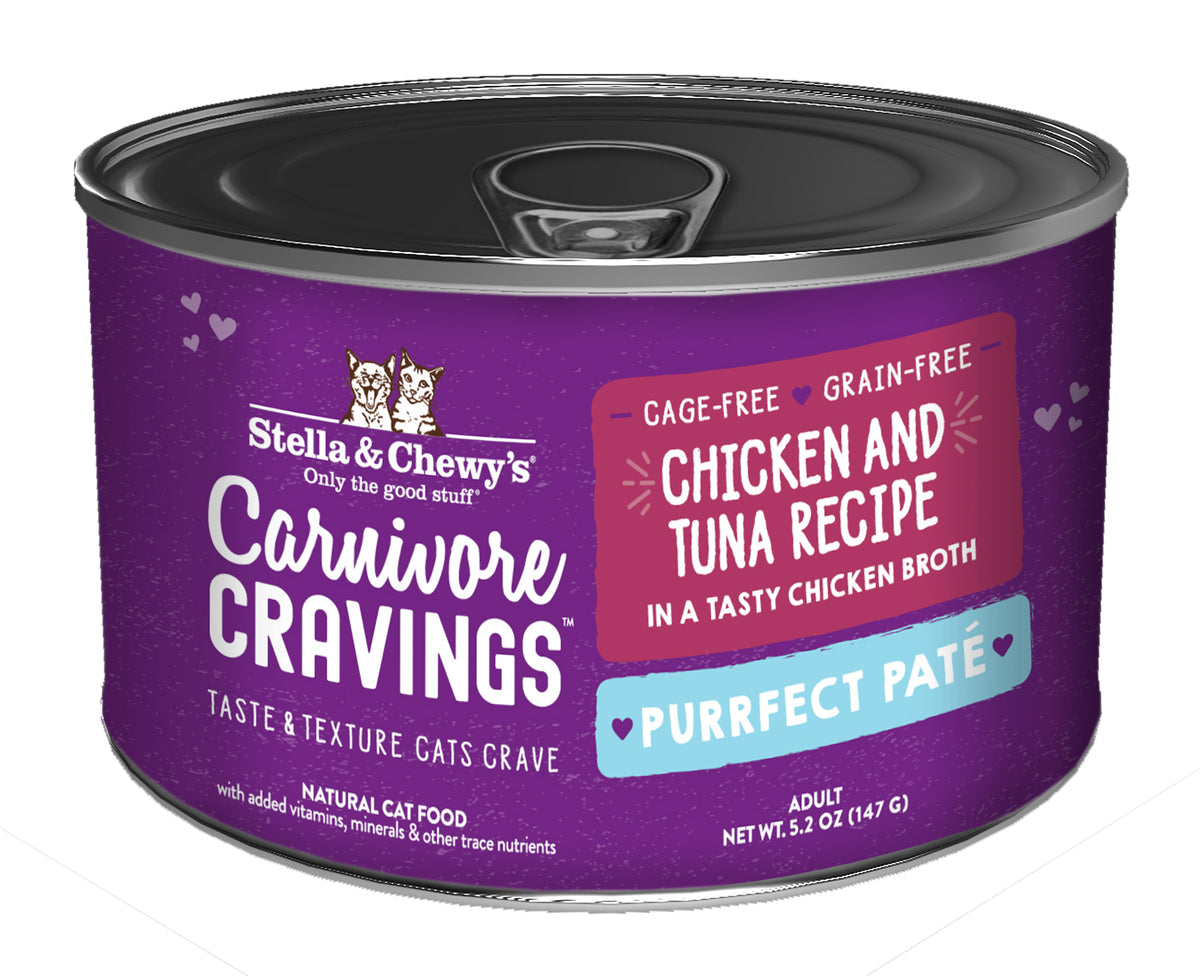 Stella &amp; Chewy&#39;s Carnivore Cravings Purrfect Pate Chicken &amp; Tuna Canned Cat Food