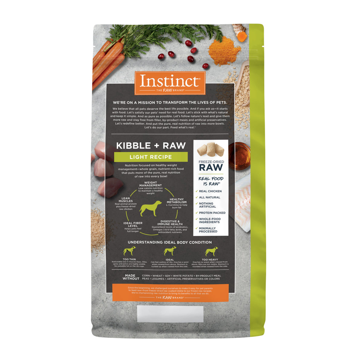 Instinct Raw Boost Whole Grain Light Recipe with Real Chicken &amp; Brown Rice Dry Dog Food