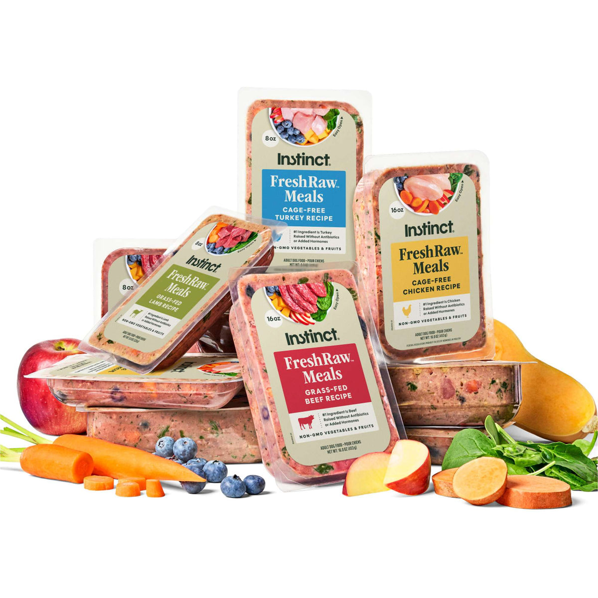 Instinct FreshRaw Meals Grass-Fed Lamb Frozen Raw Dog Food