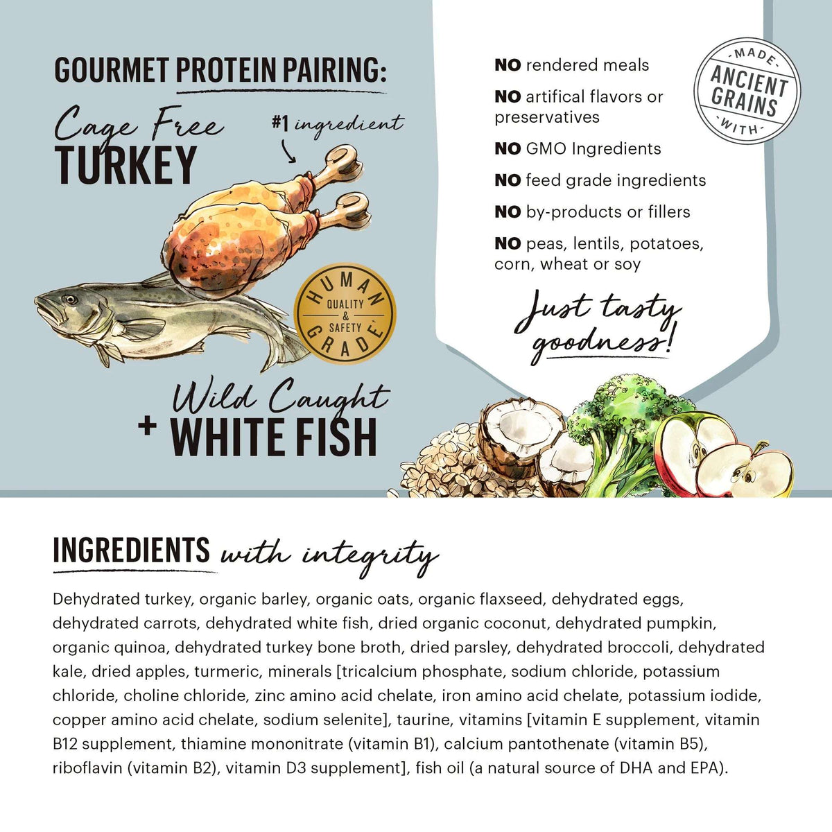 The Honest Kitchen Gourmet Grain Dehydrated Turkey &amp; Fish Dog Food
