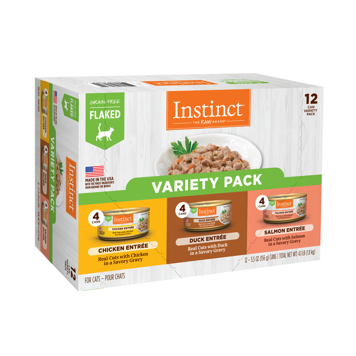 Instinct Flaked Entrée Variety Pack Canned Cat Food