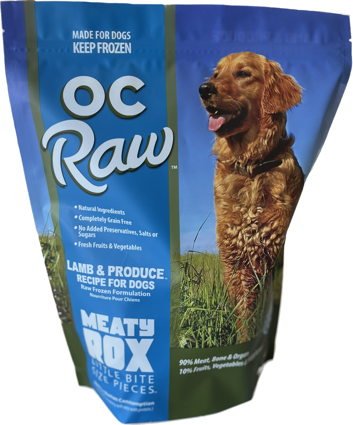 OC Raw Lamb &amp; Produce Frozen Dog Food