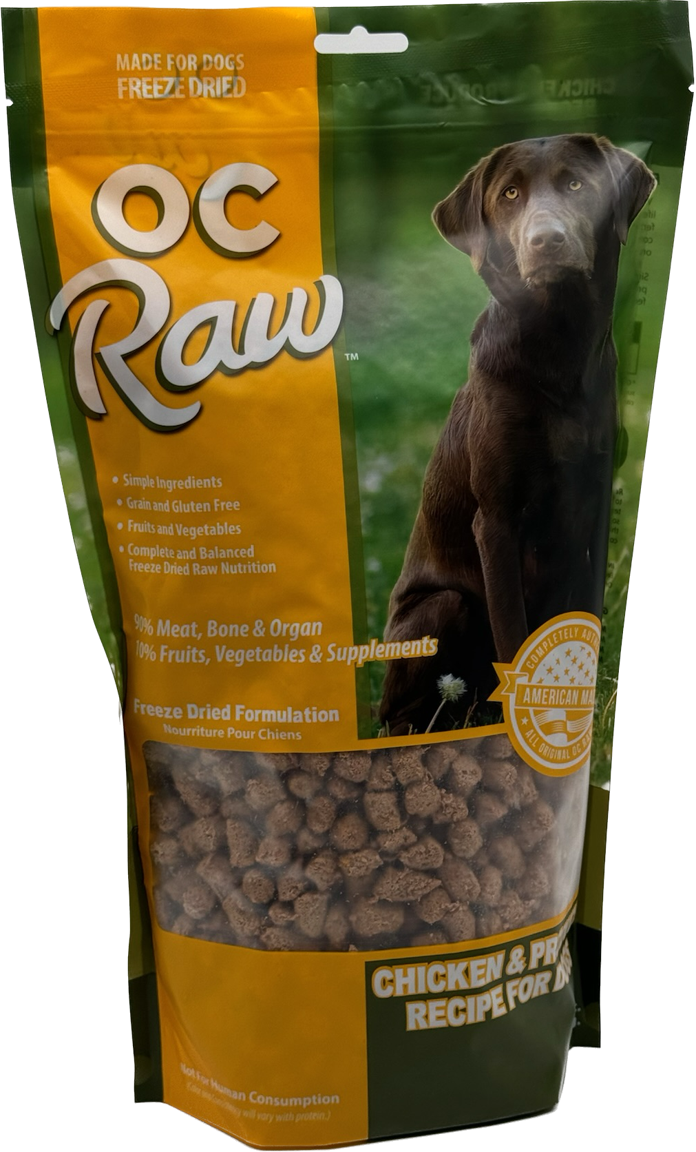 OC Raw Freeze-Dried Chicken &amp; Produce Dog Food