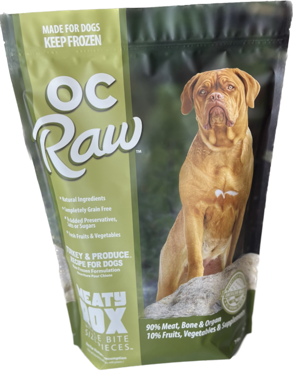 OC Raw Turkey &amp; Produce Frozen Dog Food