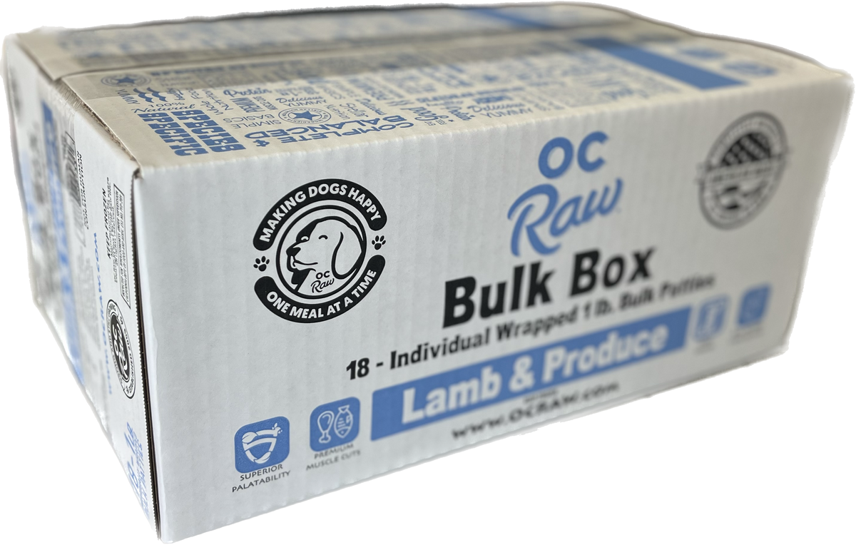 OC Raw Lamb &amp; Produce Frozen Dog Food