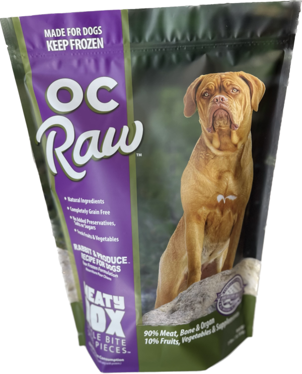 OC Raw Rabbit &amp; Produce Frozen Dog Food
