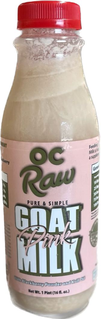 OC Raw Frozen Pure &amp; Simple Pink Goat Milk for Dogs