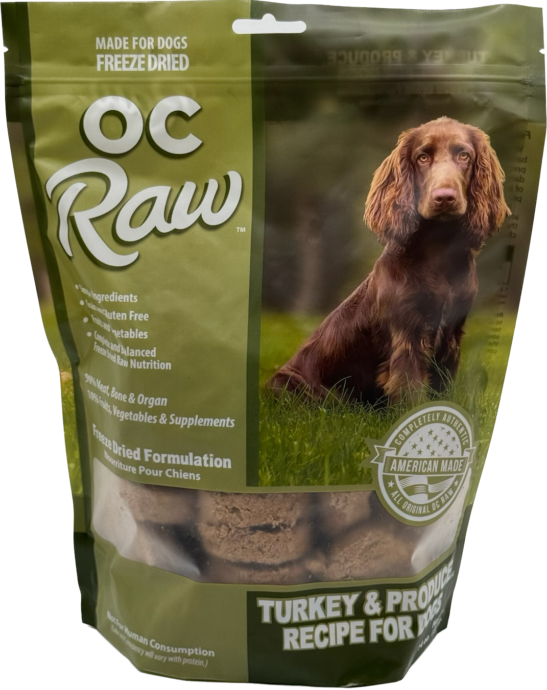 OC Raw Freeze-Dried Turkey &amp; Produce Dog Food