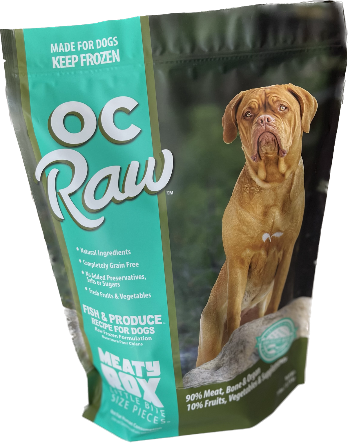 OC Raw Fish &amp; Produce Frozen Dog Food