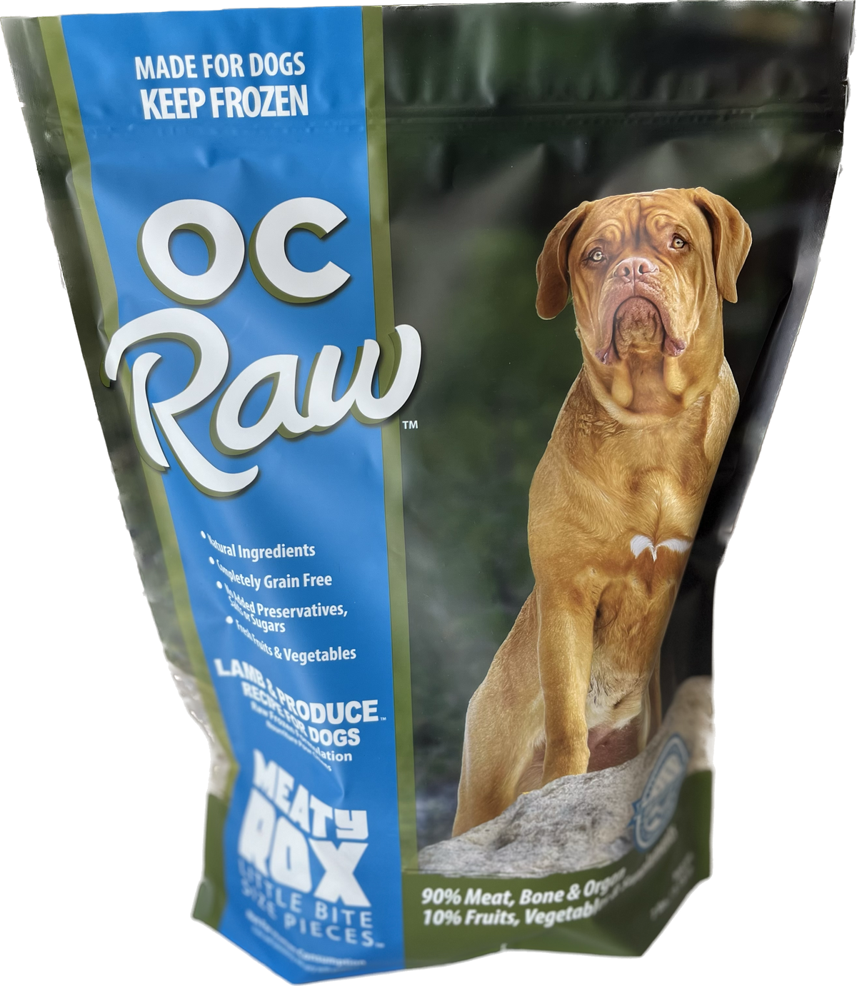 OC Raw Lamb &amp; Produce Frozen Dog Food