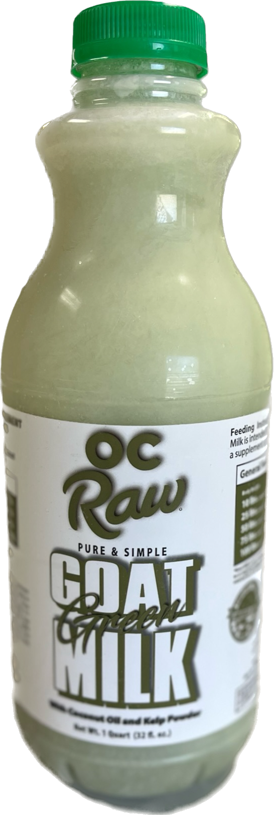 OC Raw Pure &amp; Simple Frozen Green Goat Milk for Dogs