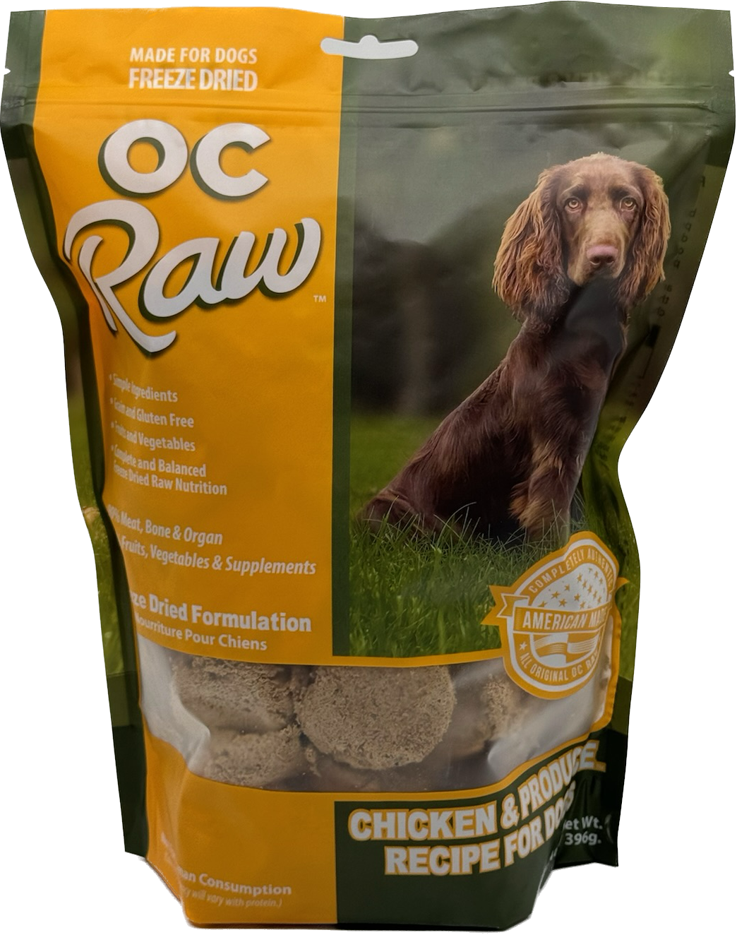 OC Raw Freeze-Dried Chicken &amp; Produce Dog Food