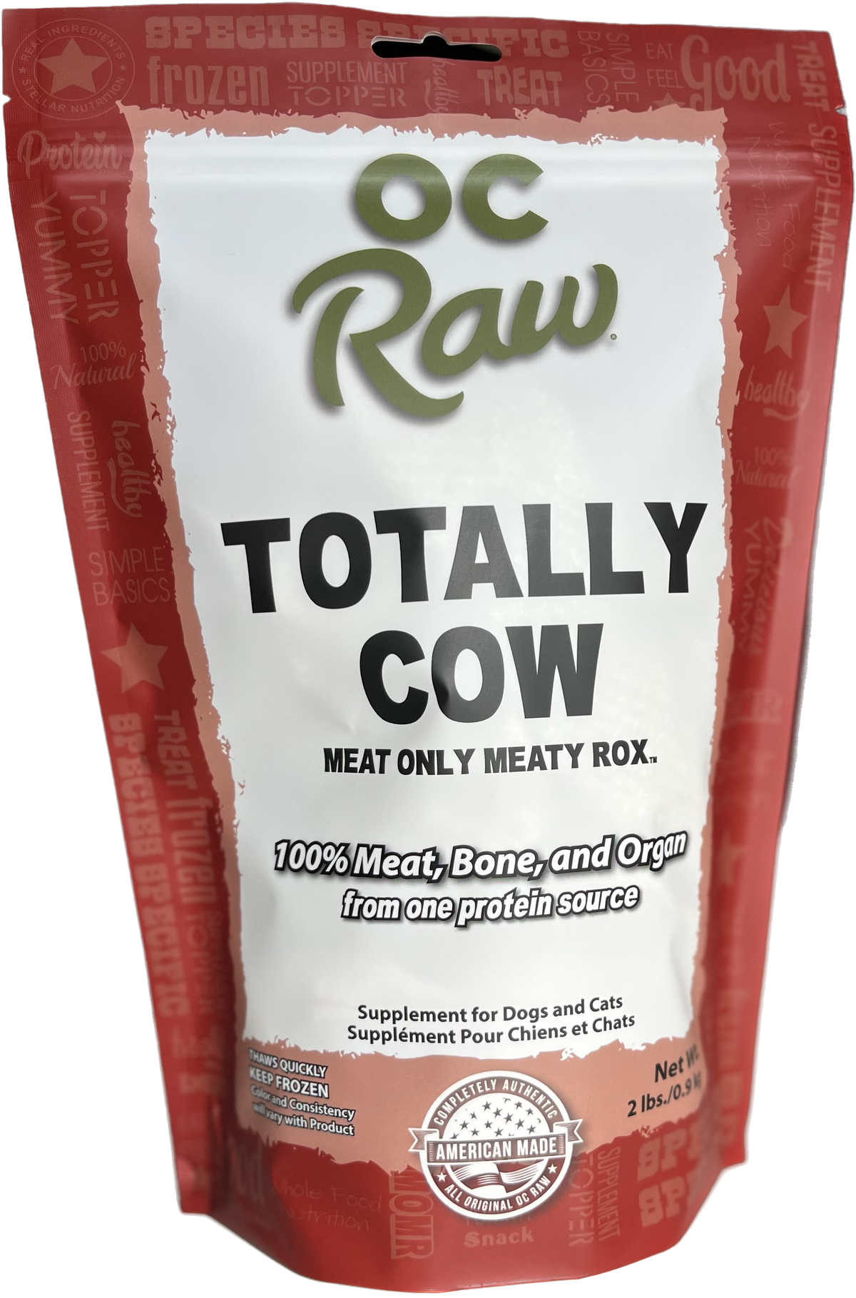 OC Raw Totally Beef Frozen for Dogs &amp; Cats