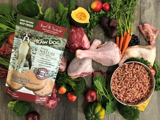 OC Raw Frozen Raw Beef &amp; Produce Dog Food