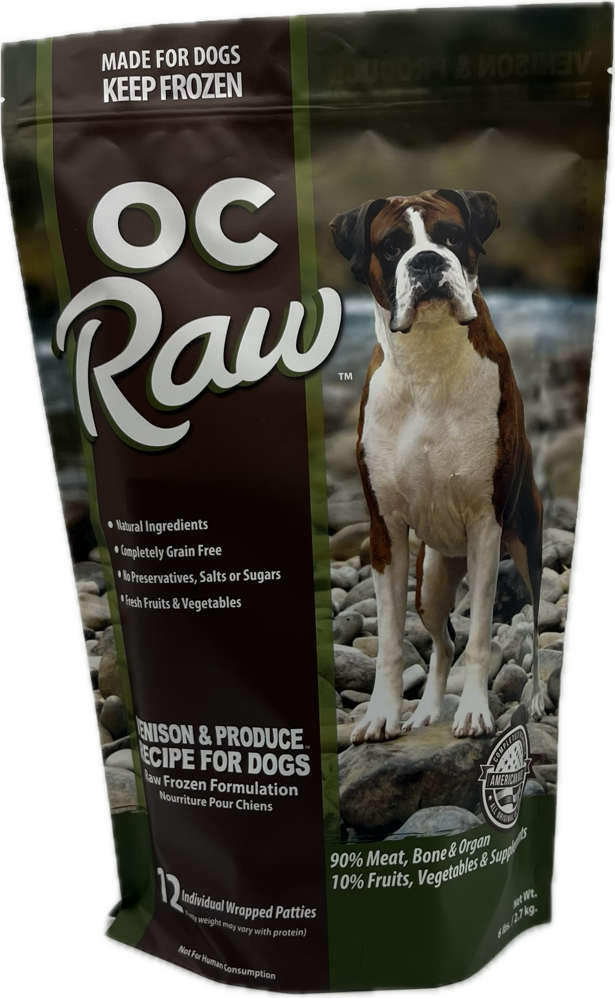OC Raw Frozen Raw Venison &amp; Produce Dog Food