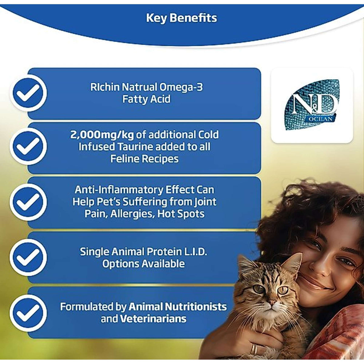 Farmina N&D Ocean Grain Free Herring, Pumpkin & Orange Cat Food