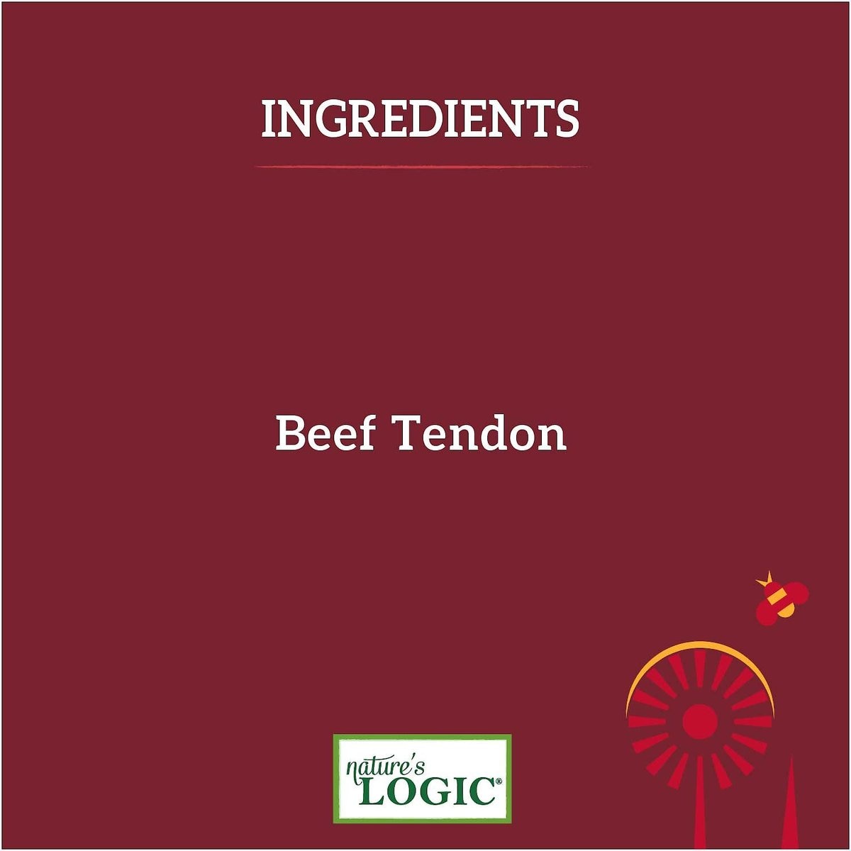 Nature&#39;s Logic Beef Tendon Canine Dog Treats