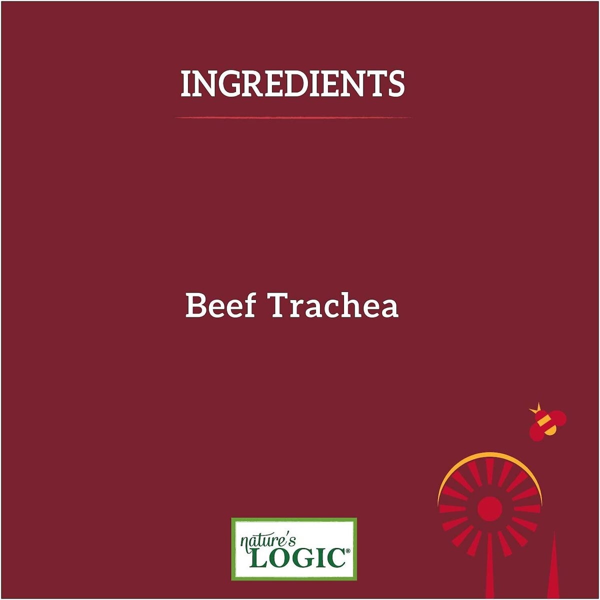 Nature&#39;s Logic Beef Trachea Canine Dog Treats