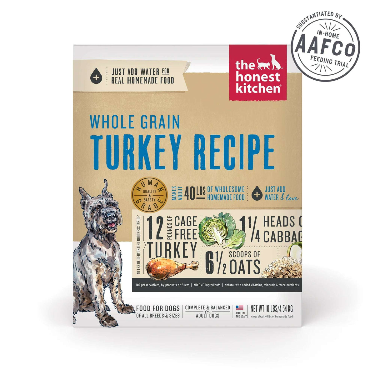 The Honest Kitchen Whole Grain Dehydrated Turkey Dog Food