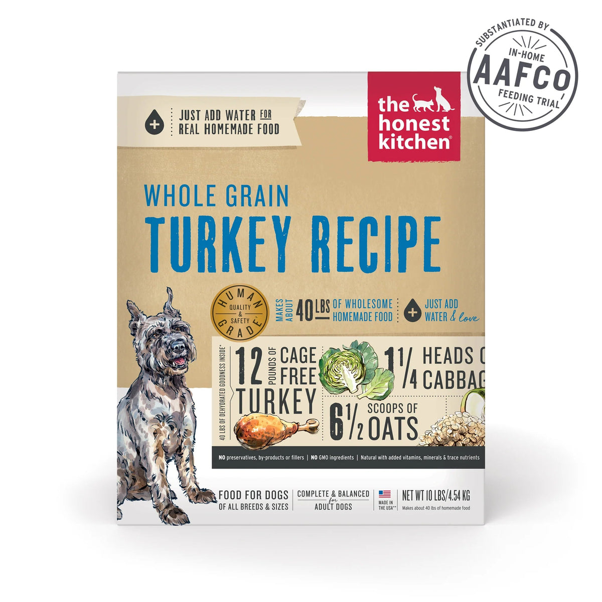 The Honest Kitchen Whole Grain Dehydrated Turkey Dog Food