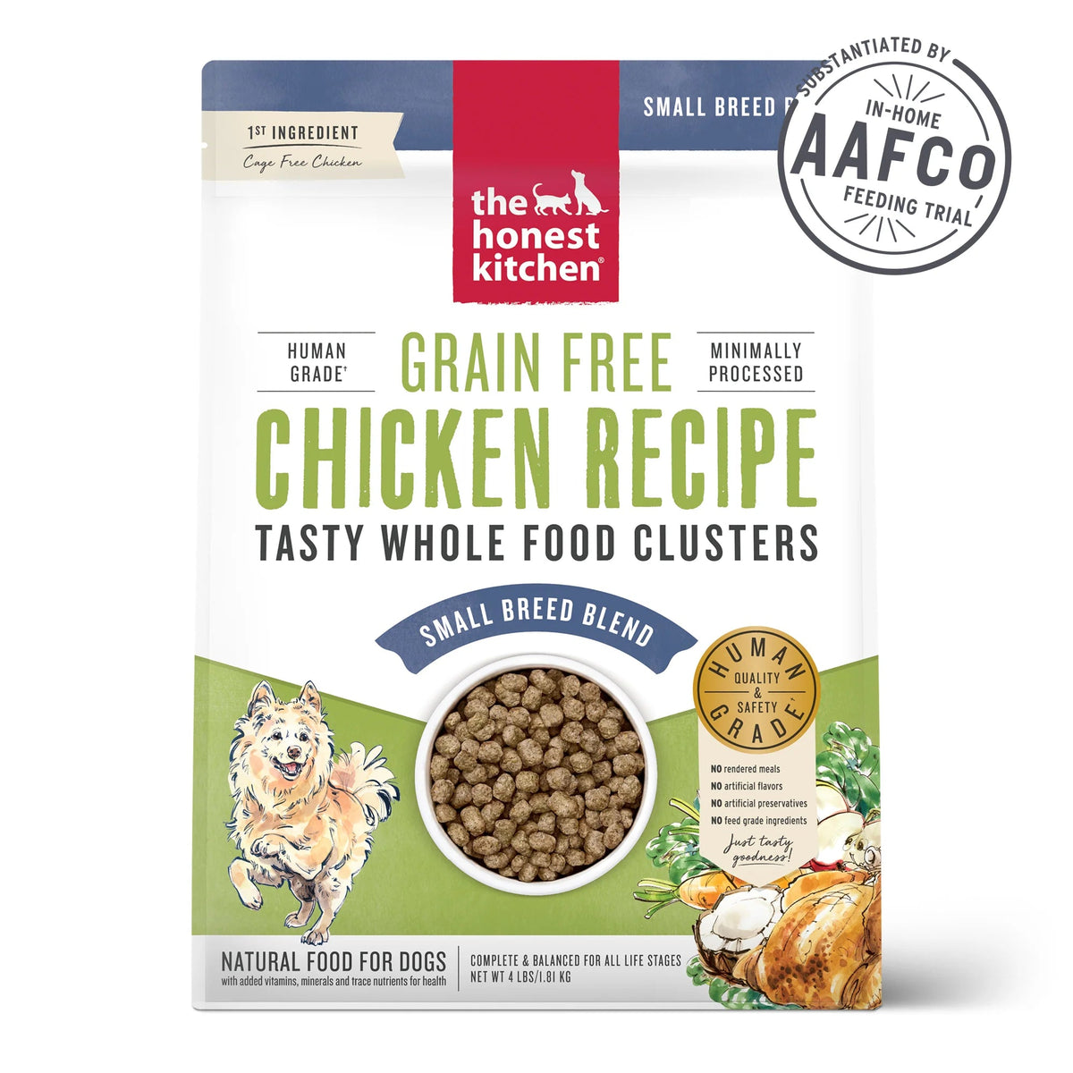 The Honest Kitchen Small Breed Grain Free Chicken Clusters Dog Food