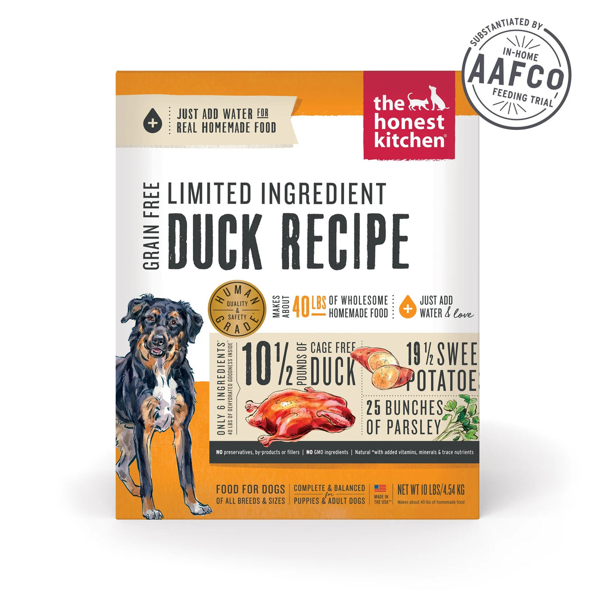 The Honest Kitchen Limited Ingredient Grain Free Dehydrated Duck Dog Food