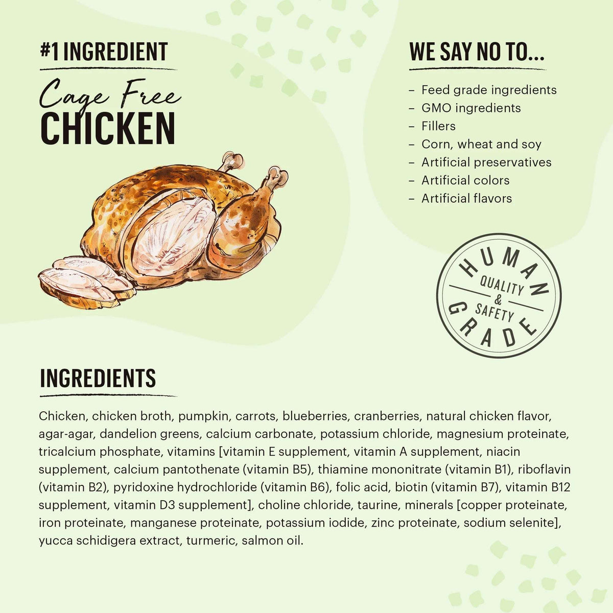 The Honest Kitchen Grain Free Minced Chicken in Bone Broth Cat Food