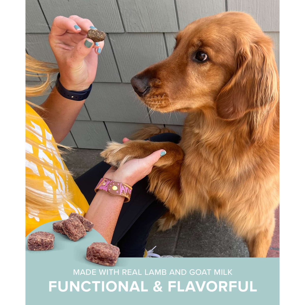 Plato Pet Treats Jerky Bites Lamb with Goat Milk Dog Treats