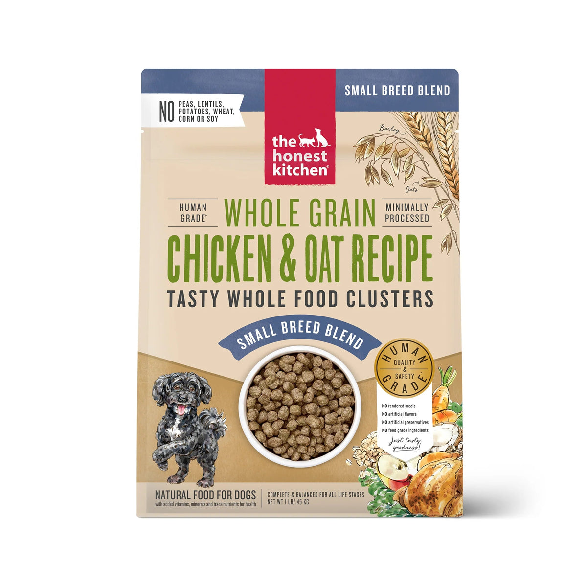 The Honest Kitchen Small Breed Whole Grain Chicken &amp; Oat Clusters Dog Food