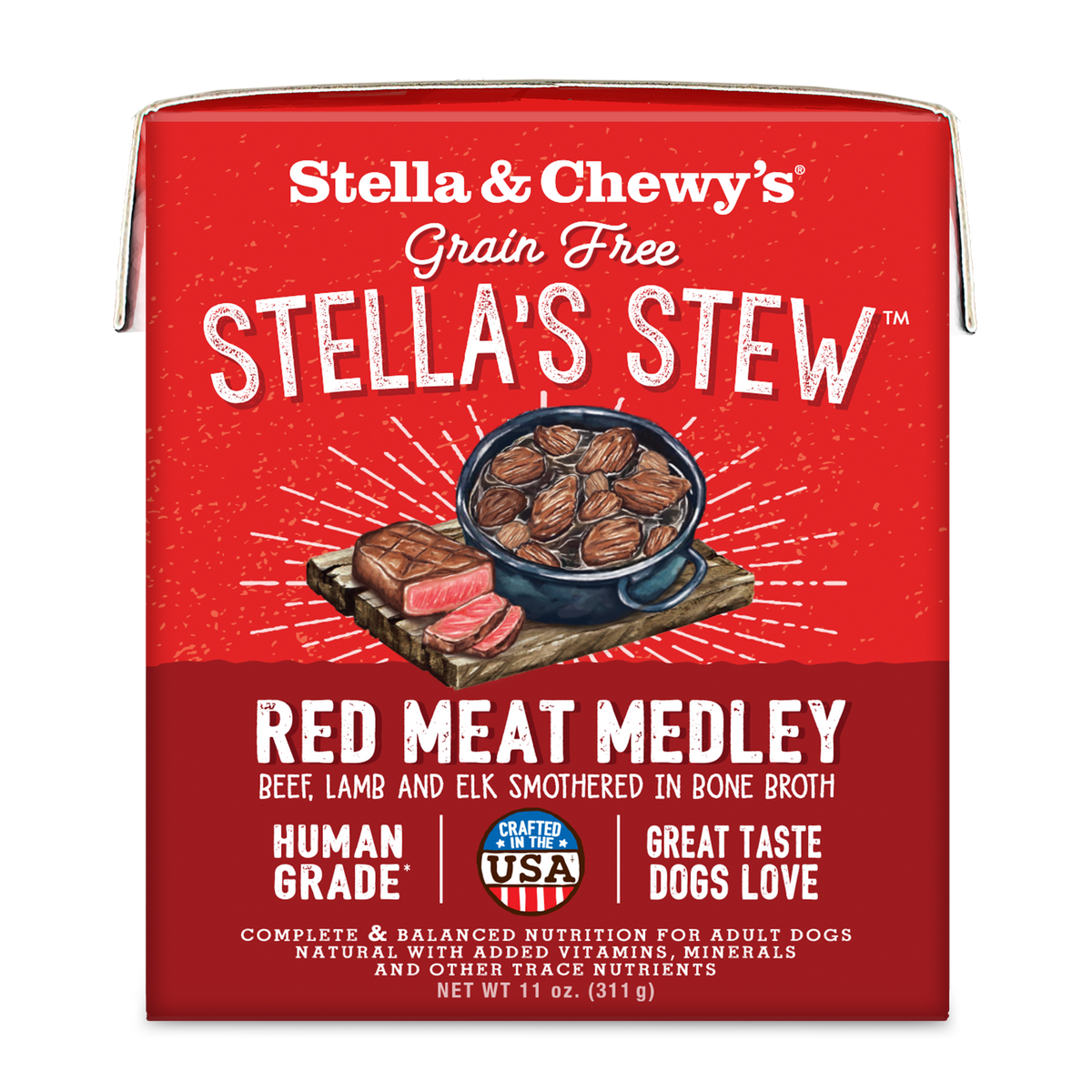 Stella &amp; Chewy&#39;s Stella&#39;s Stew Red Meat Medley Dog Food