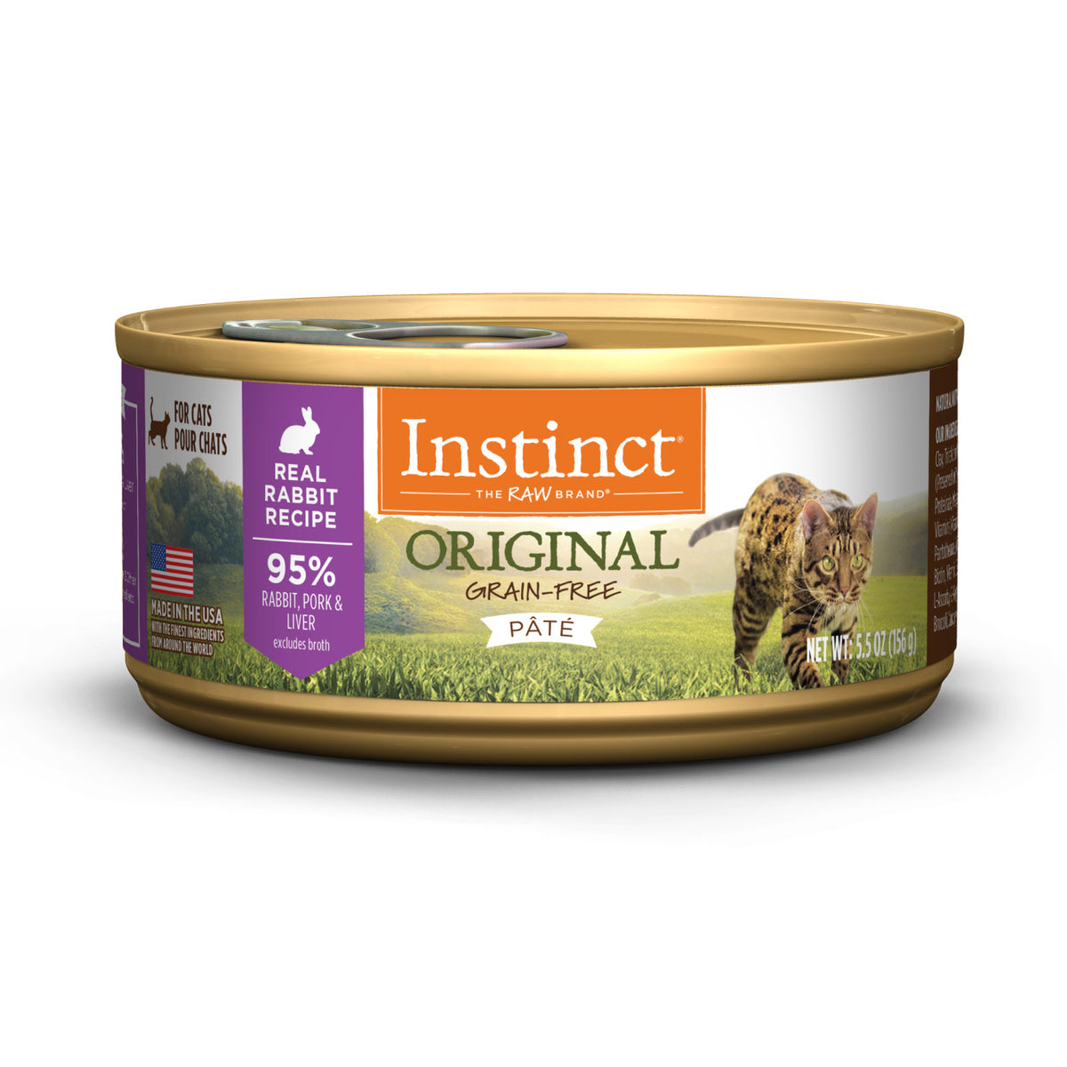 Instinct Original Grain-Free Pate Real Rabbit Recipe Canned Cat Food