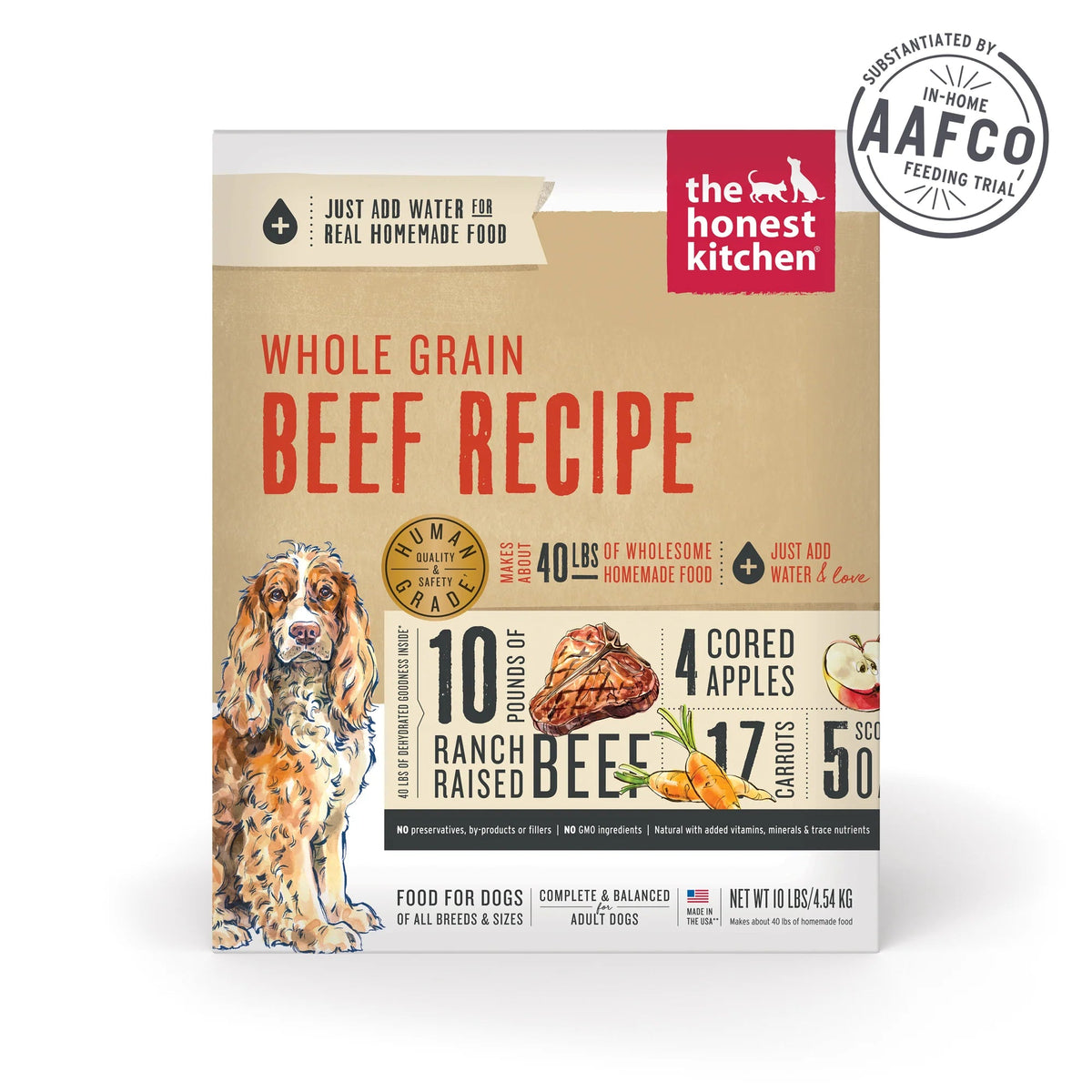The Honest Kitchen Whole Grain Dehydrated Beef Dog Food