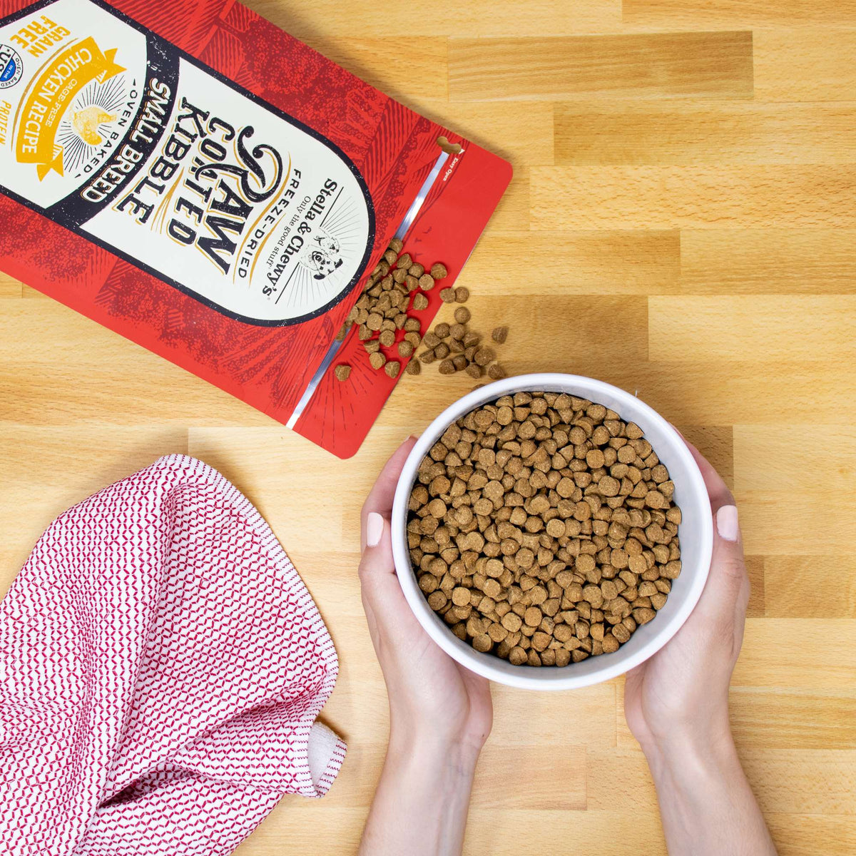 Stella &amp; Chewy&#39;s Kibble Raw Coated Chicken Small Breed Dog Food