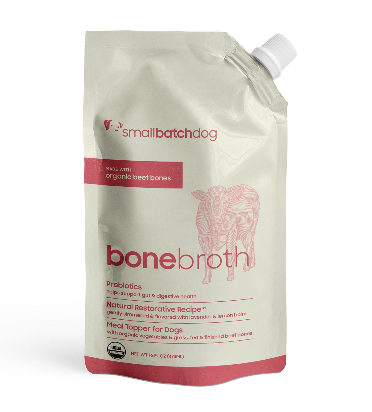 Small Batch Grain Free Beef Bone Broth for Dogs &amp; Cats