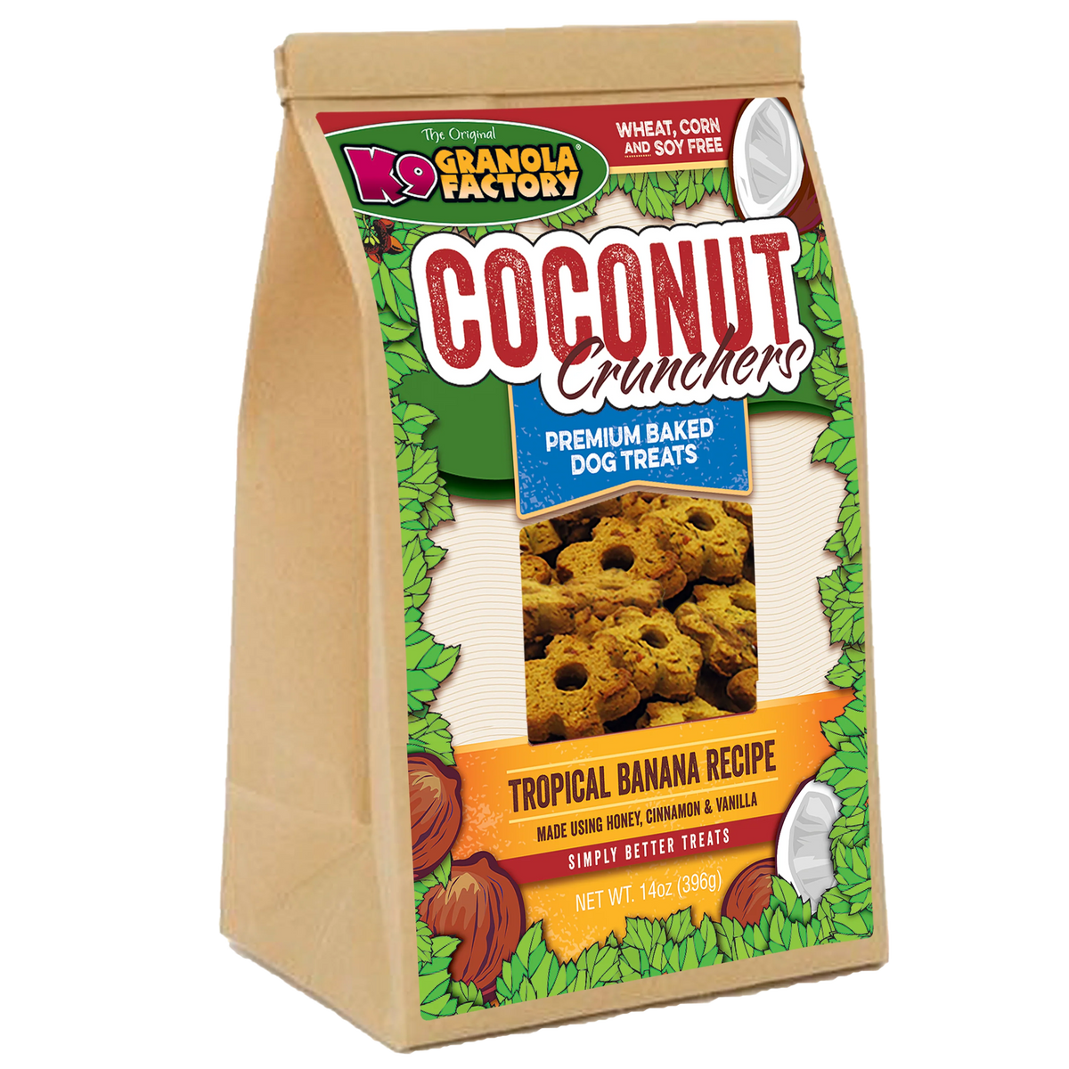 K9 Granola Factory Coconut Crunchers Tropical Banana Dog Treats