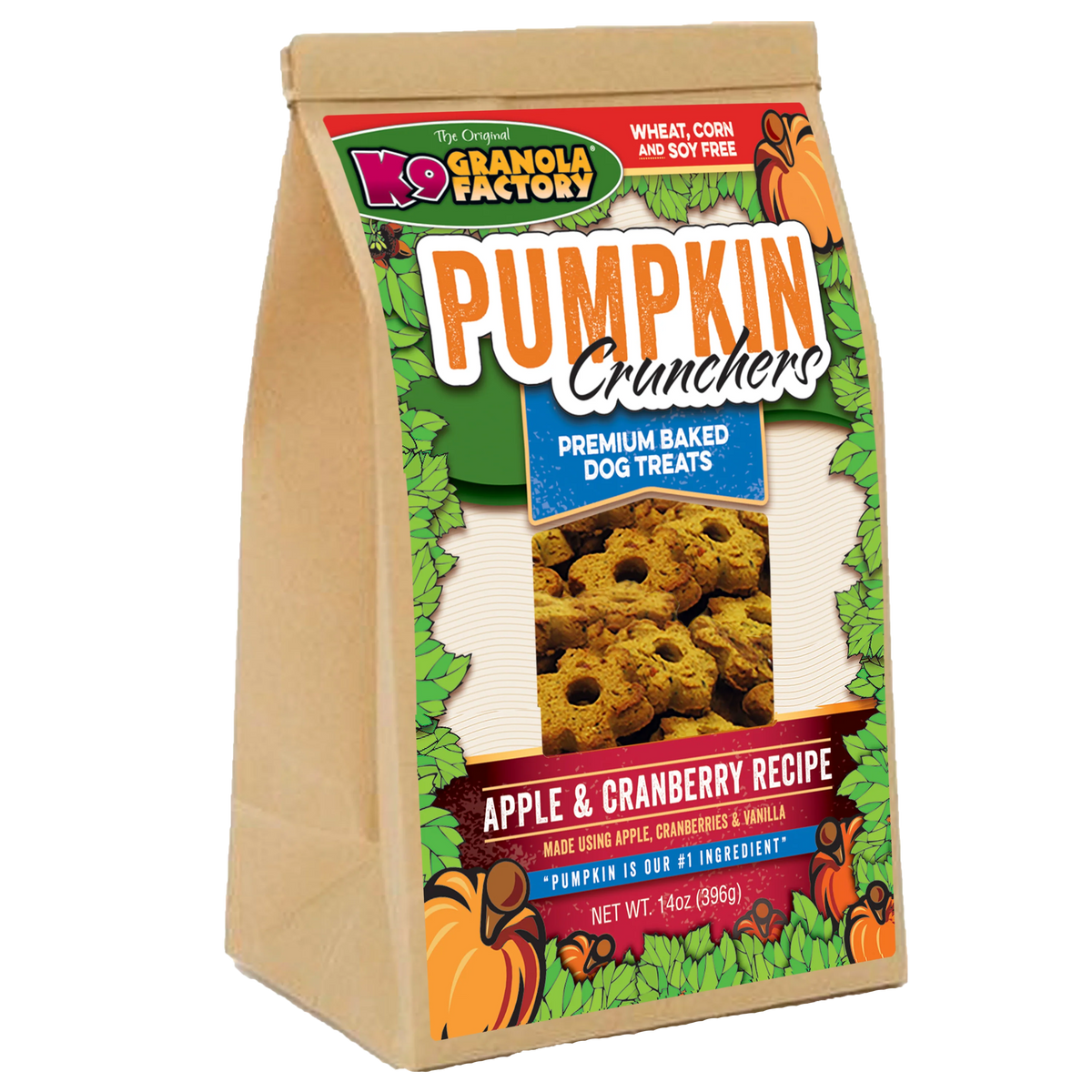 K9 Granola Factory Pumpkin Crunchers Apple &amp; Cranberry Dog Treats