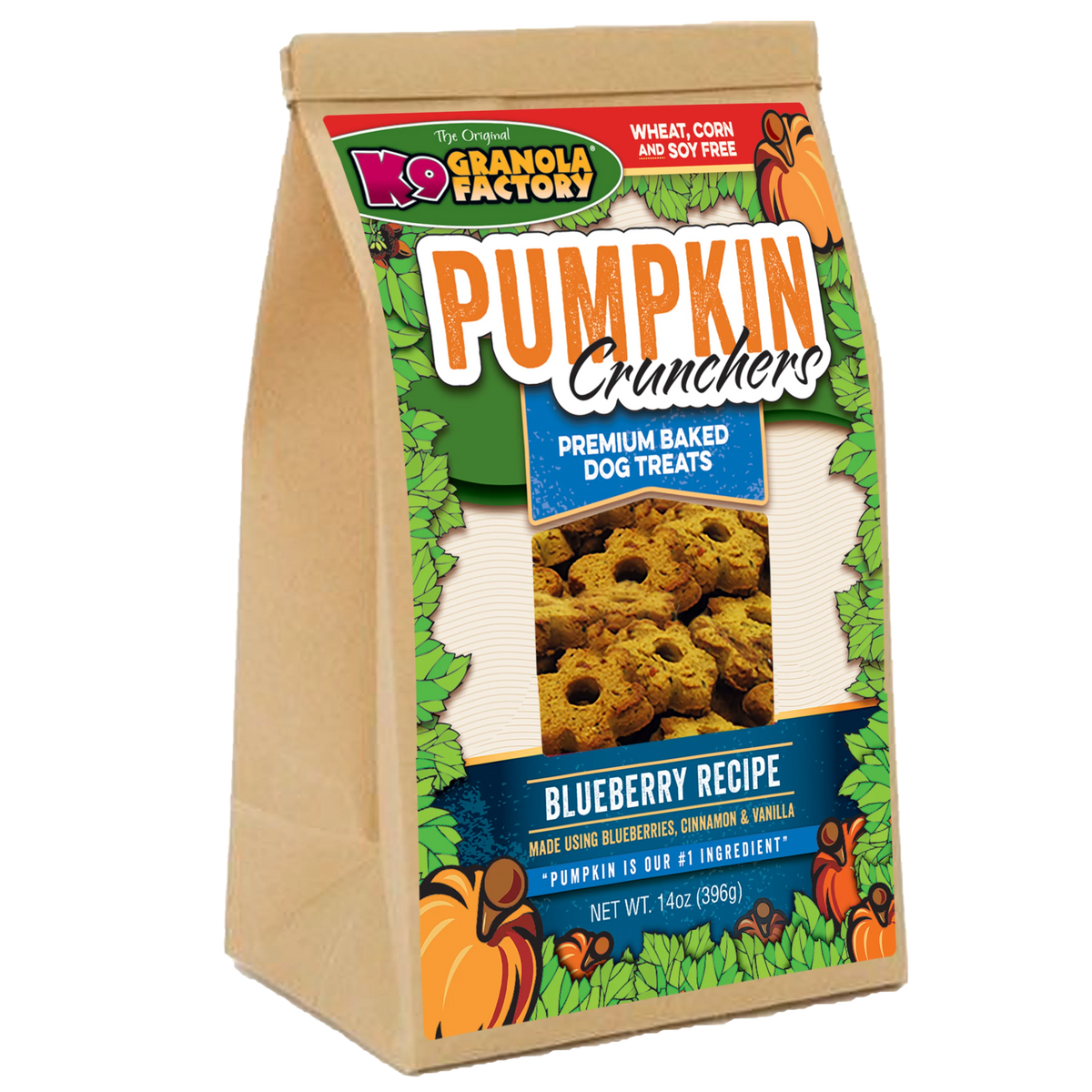 K9 Granola Factory Pumpkin Crunchers Blueberry Dog Treats