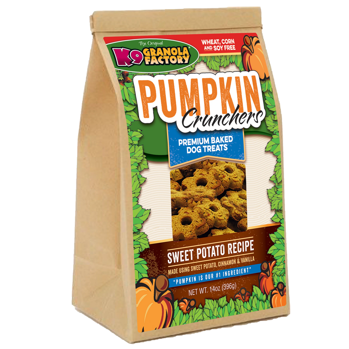 K9 Granola Factory Pumpkin Crunchers Sweet Potato Dog Treats