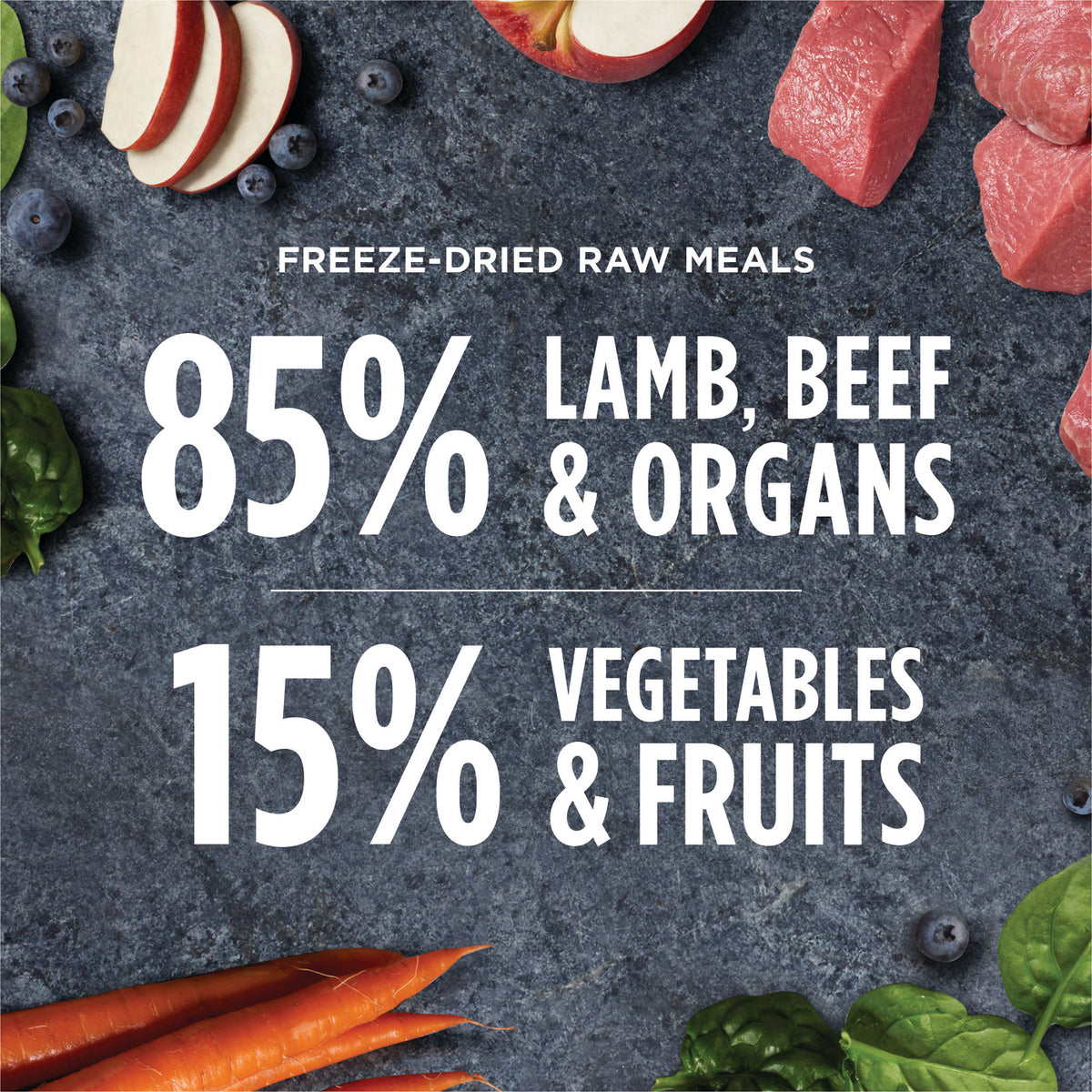 Instinct Freeze-Dried Raw Meals Grain-Free Grass-Fed Lamb Recipe Dog Food
