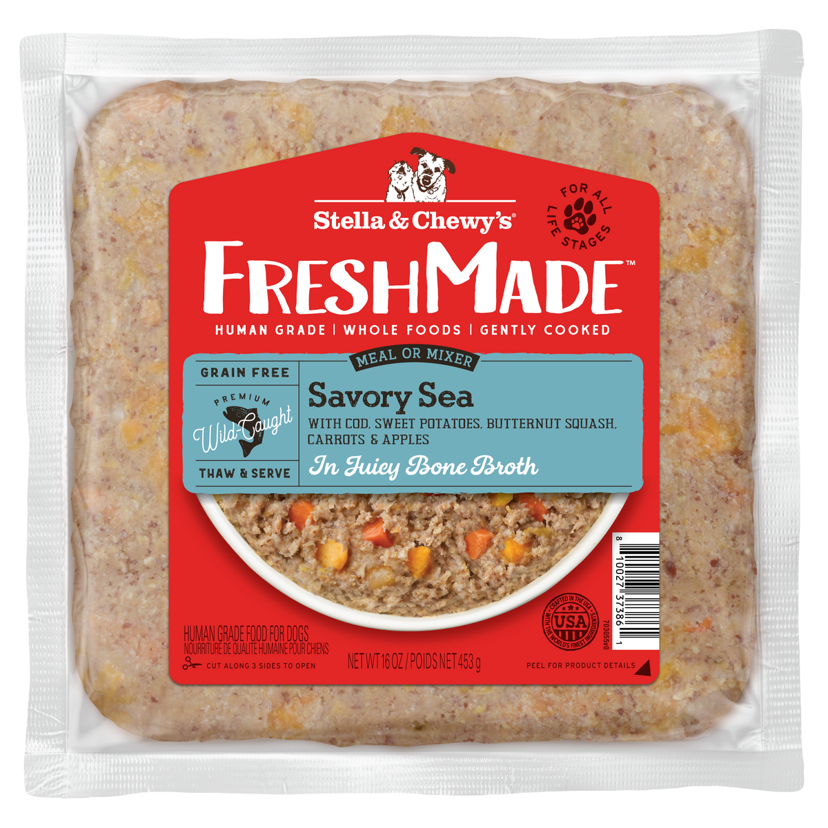 Stella &amp; Chewy&#39;s Fresh Made Savory Sea Gently Cooked Dog Food