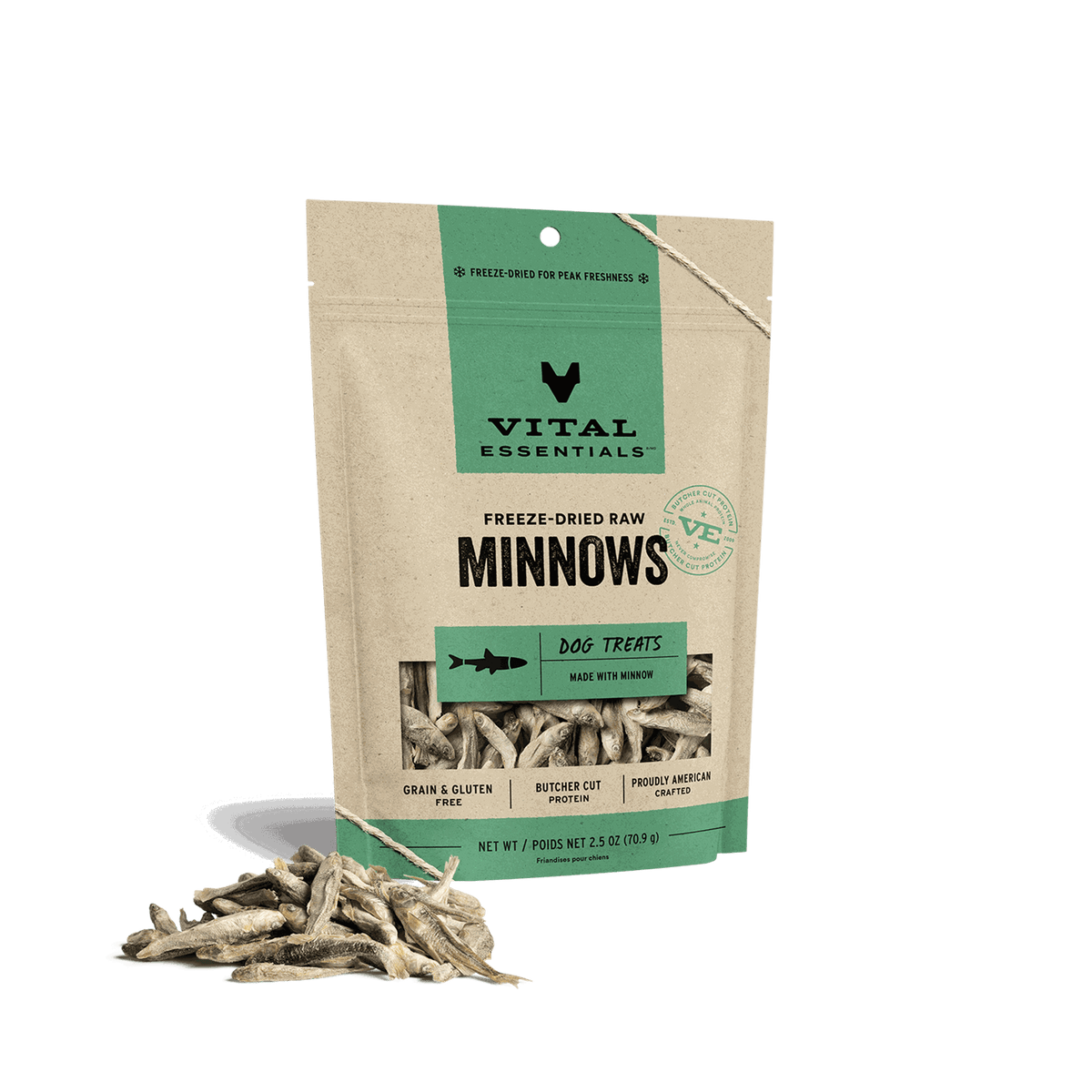 Vital Essentials Freeze-Dried Raw Minnows Dog Treats