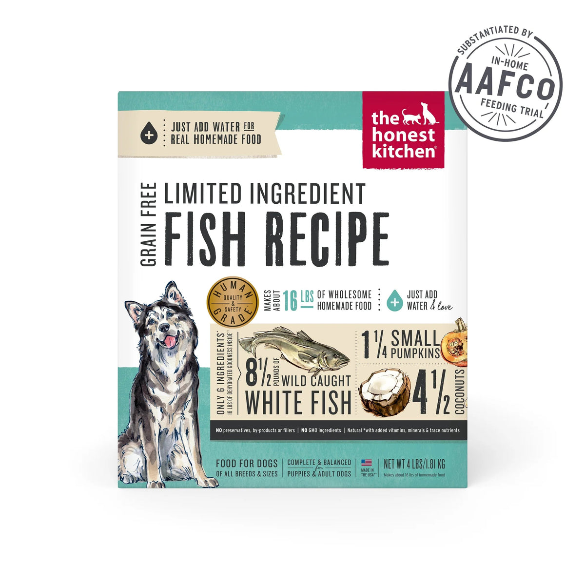 The Honest Kitchen Limited Ingredient Grain Free Dehydrated Fish Dog Food