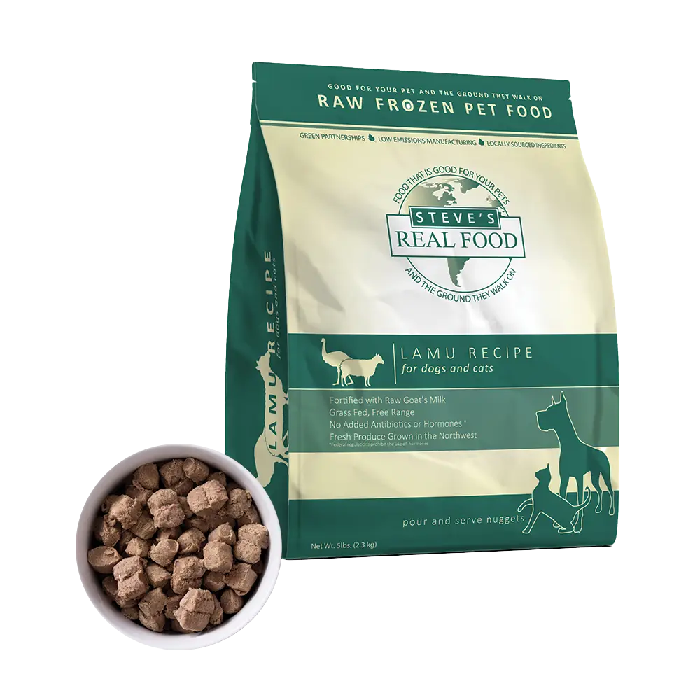 Steve&#39;s Real Food Frozen Lamu Raw Dog &amp; Cat Food