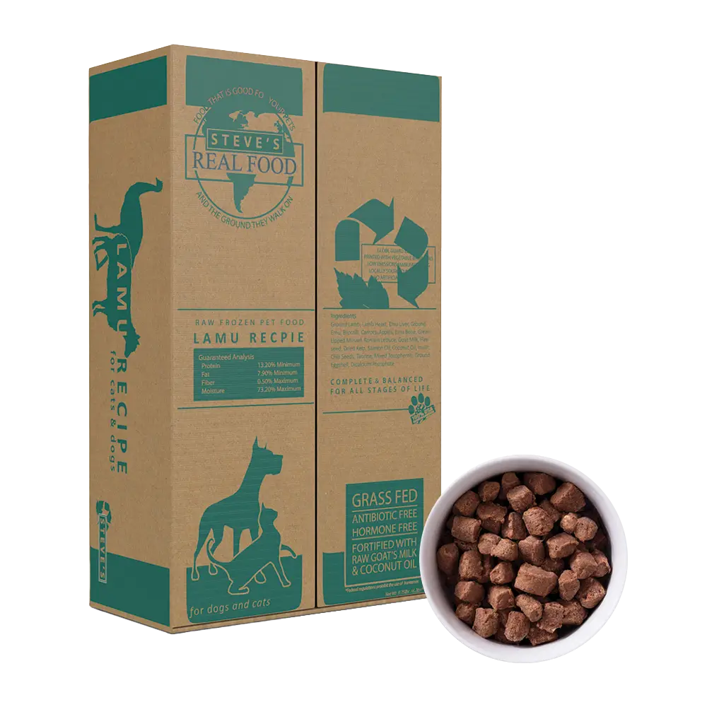 Steve&#39;s Real Food Frozen Lamu Raw Dog &amp; Cat Food